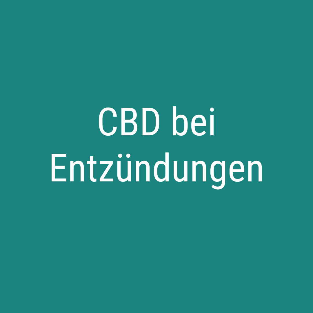 CBD bei Entzündungen