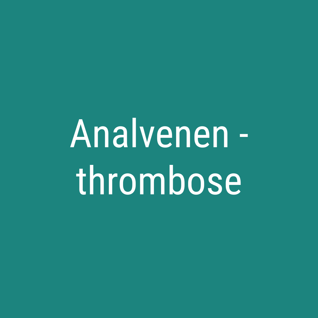 Analvenenthrombose