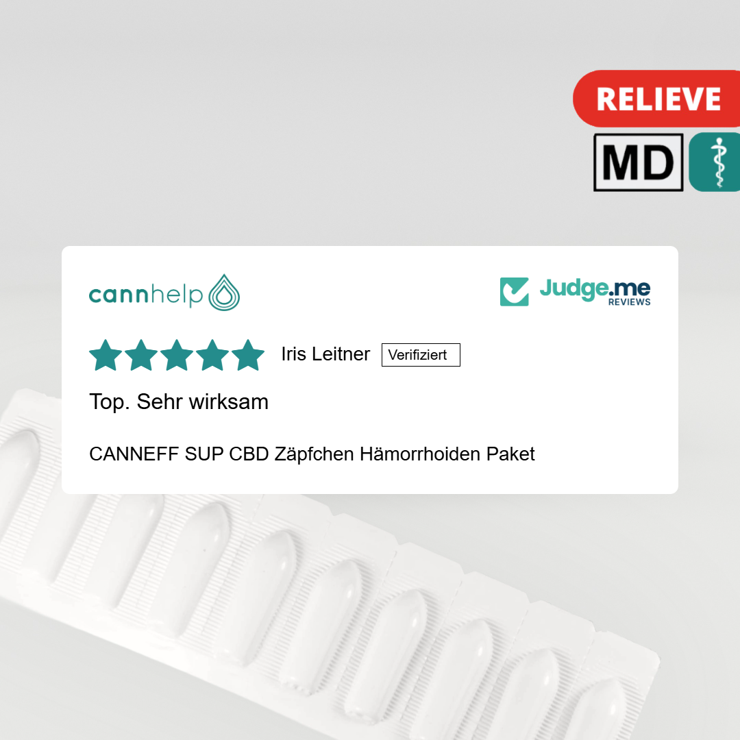 CANNEFF SUP CBD Zäpfchen Hämorrhoiden Paket