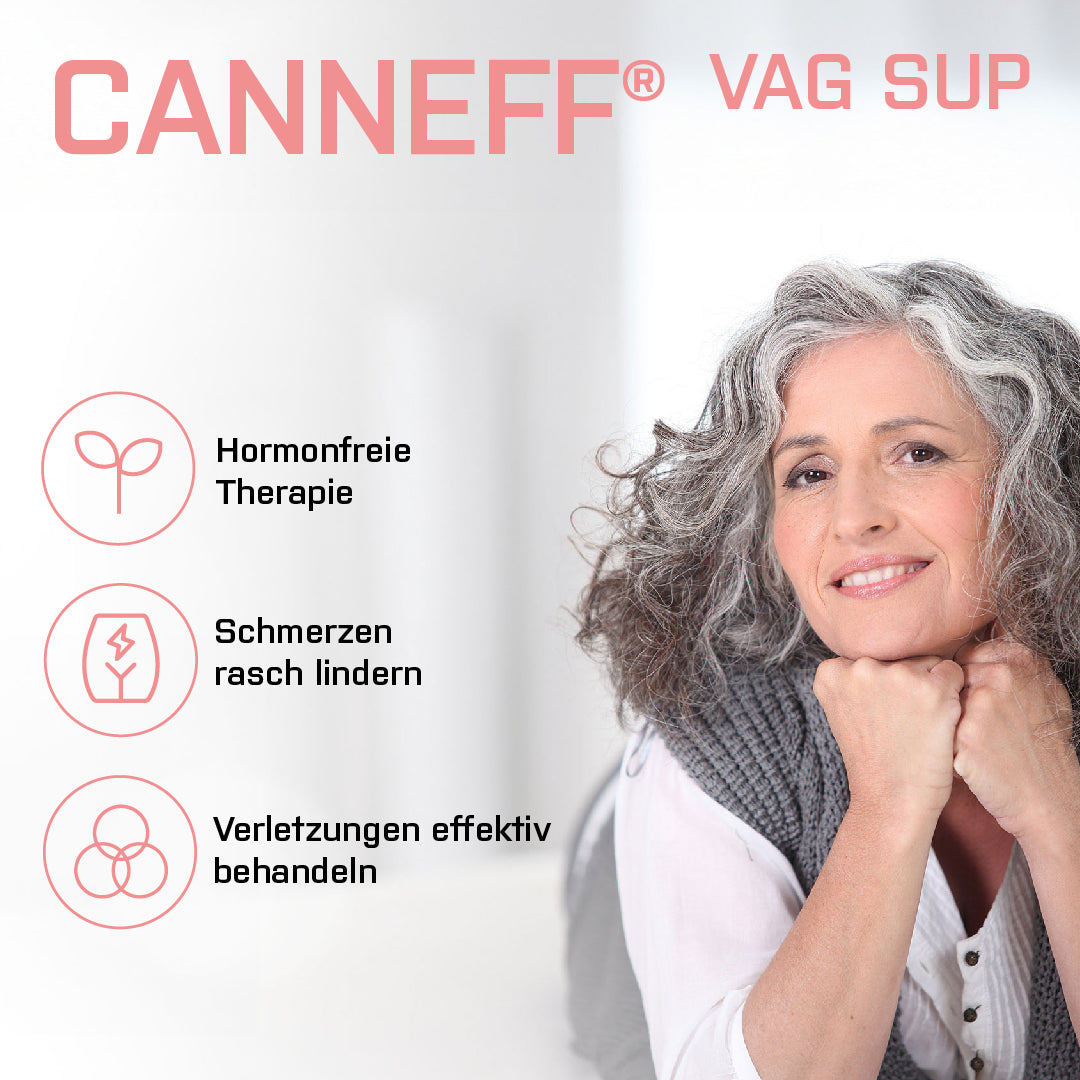 CANNEFF VAG SUP Vaginalzäpfchen mit CBD und Hyaluronsäure