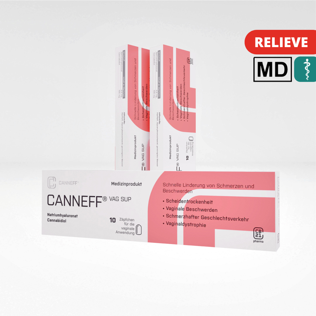 CANNEFF VAG SUP CBD Zäpfchen Monatskur für Vaginaldystrophie
