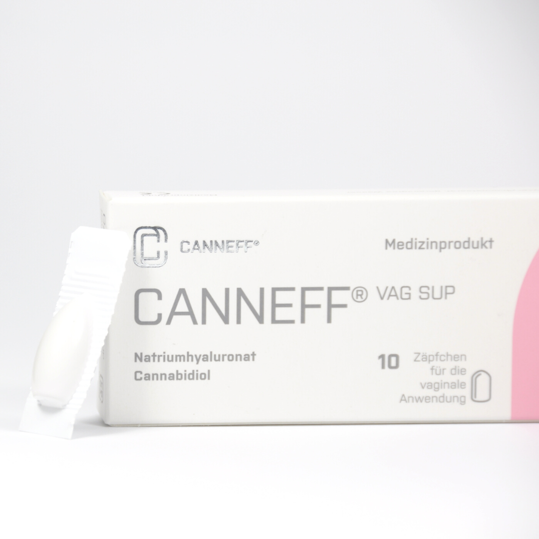 CANNEFF VAG SUP Vaginalzäpfchen mit CBD und Hyaluronsäure