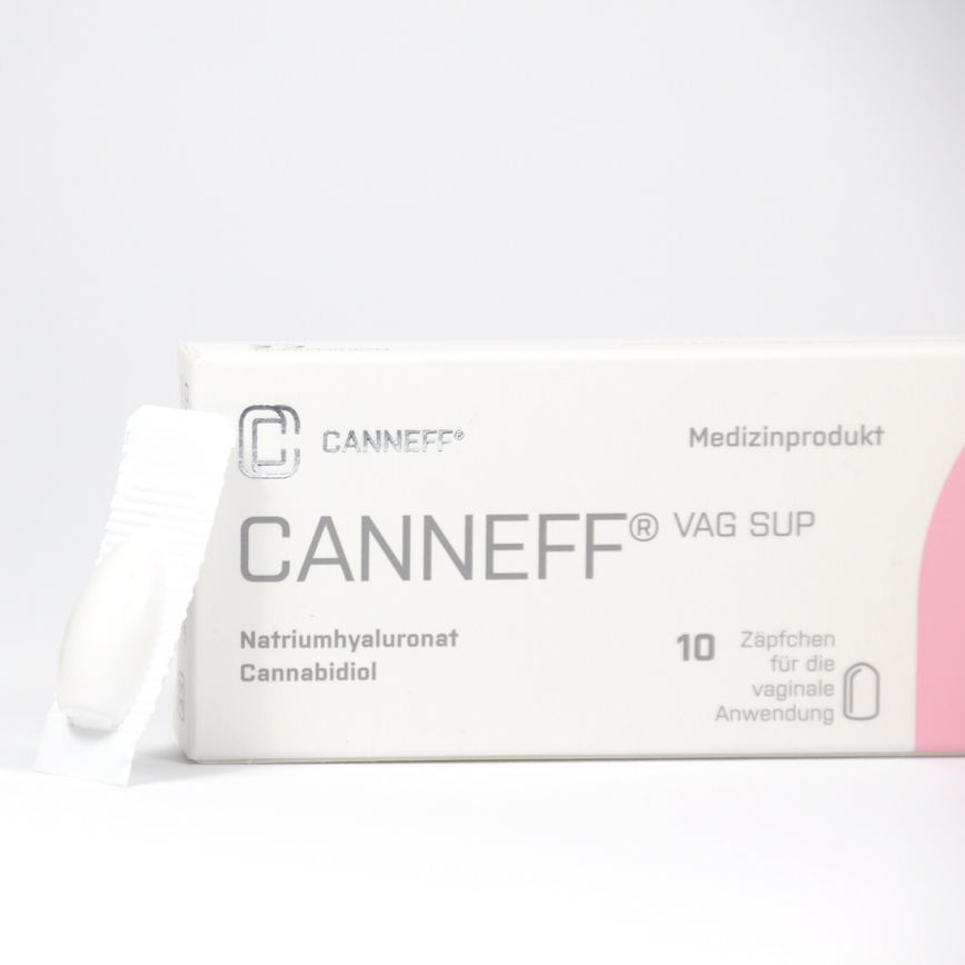 CANNEFF VAG SUP Vaginalzäpfchen mit CBD und Hyaluronsäure